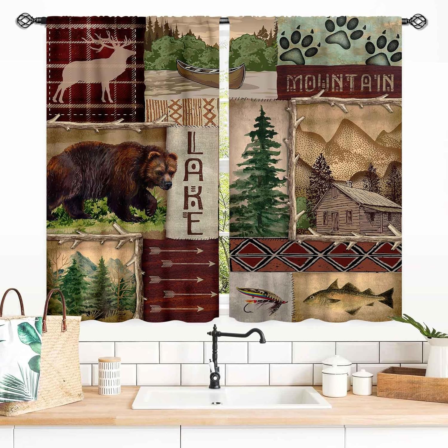 Outdoor Hunting Youtube - Decorative Nature Wilderness Curtain Panel Polyester