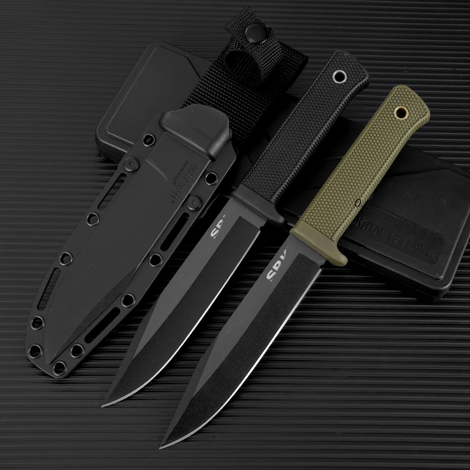 Hunting Knife Outdoor Edge - New fixed-blade outdoor high-hardness straight-edge camping