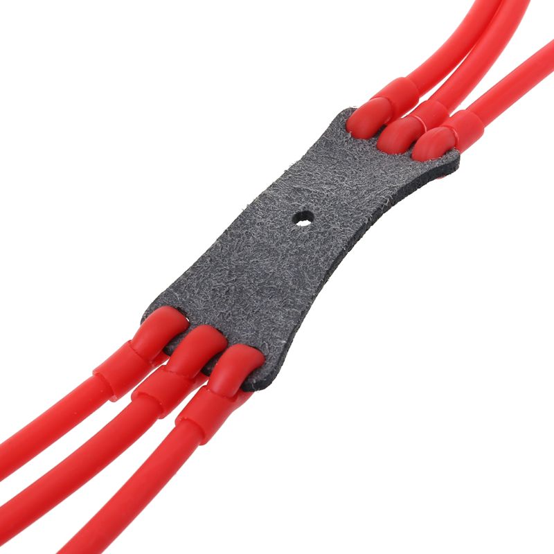 Outdoor Hunting Youtube - Slingshot Band Group Leather Pocket Rubber