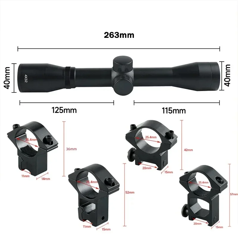 2-6X32AOE Crossbow Short Scope - Crossbow Scope Sight recension och pris
