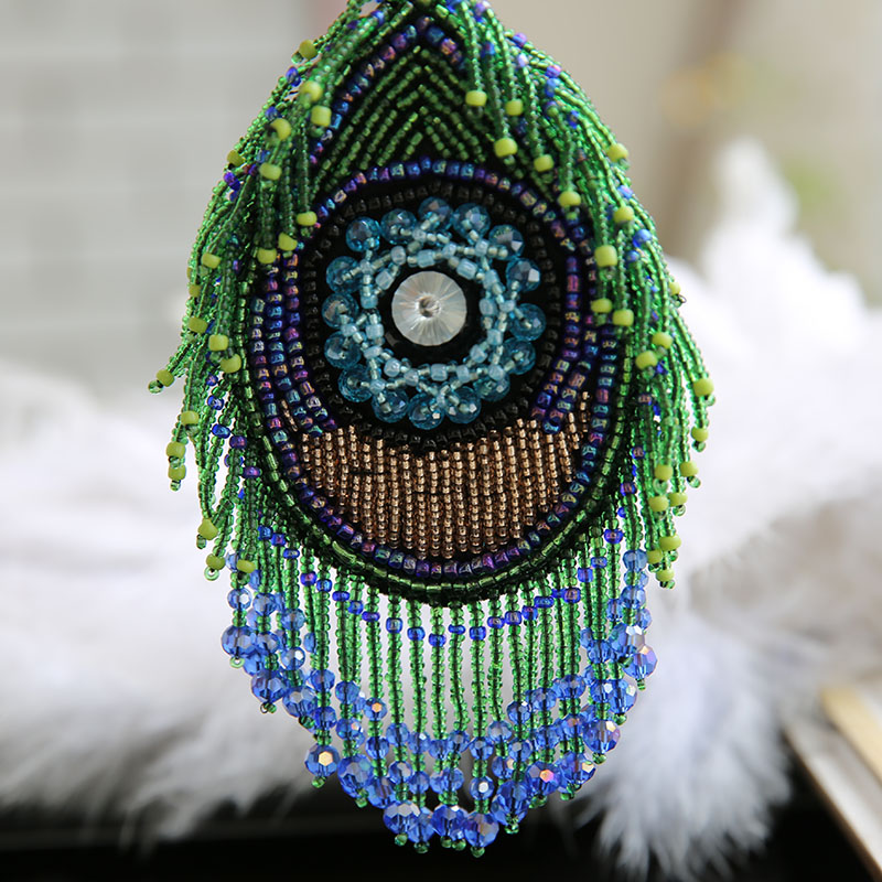 Beaded fringe eyes patches fas - Hunting Blind Fabric recension och pris