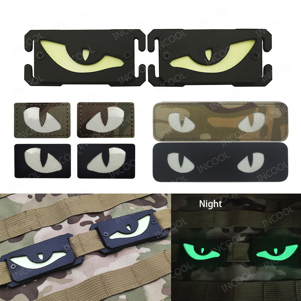 Cat Eyes Glow In Dark Patches  - Hunting Blind Fabric recension och pris