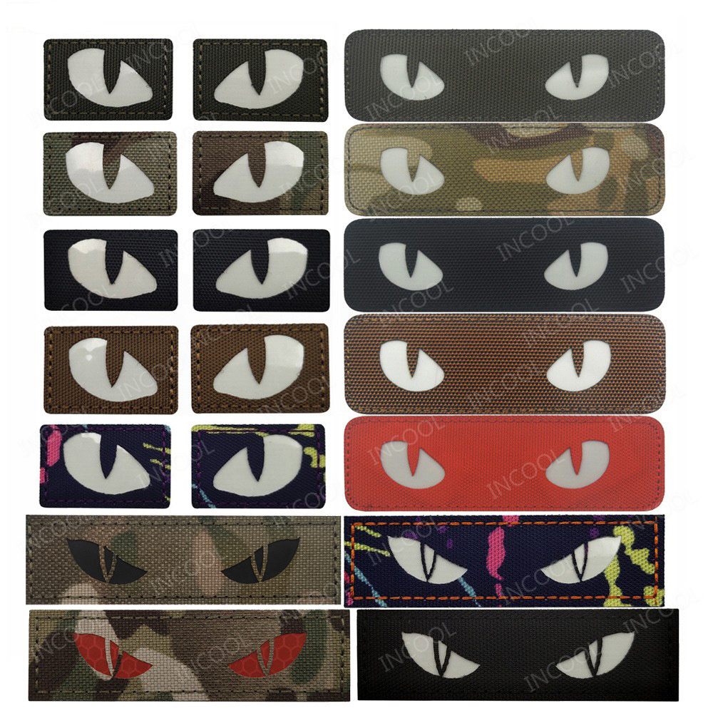 Cat Eyes Glow In Dark Patches  - Hunting Blind Fabric recension och pris