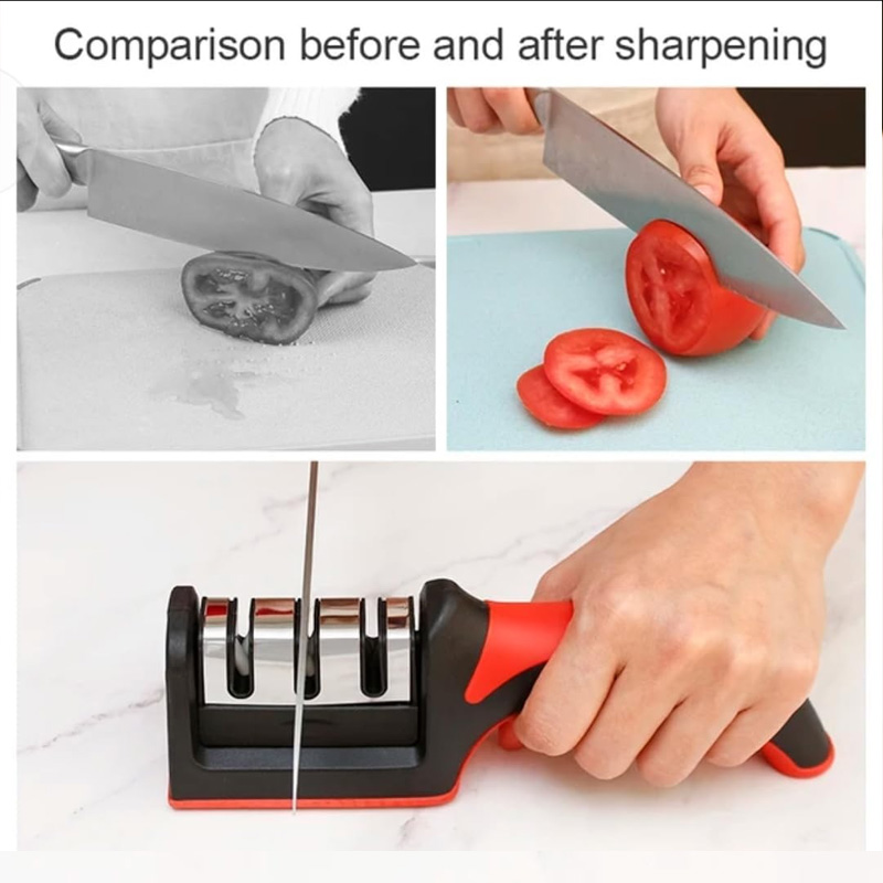 3-Stage Knife Sharpener Kit wi - Hunting Knife Outdoor Edge recension och pris