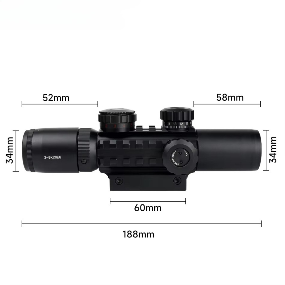 3-9x26EG Scopes Tactical Hunti - Crossbow Scope Sight recension och pris