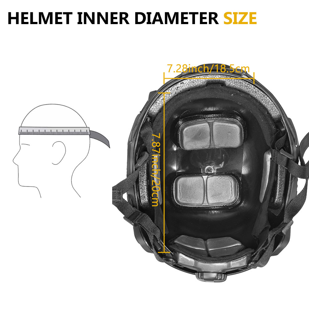 BOOIU Tactical Airsoft Helmet  - Outdoor Hunting Kit recension och pris