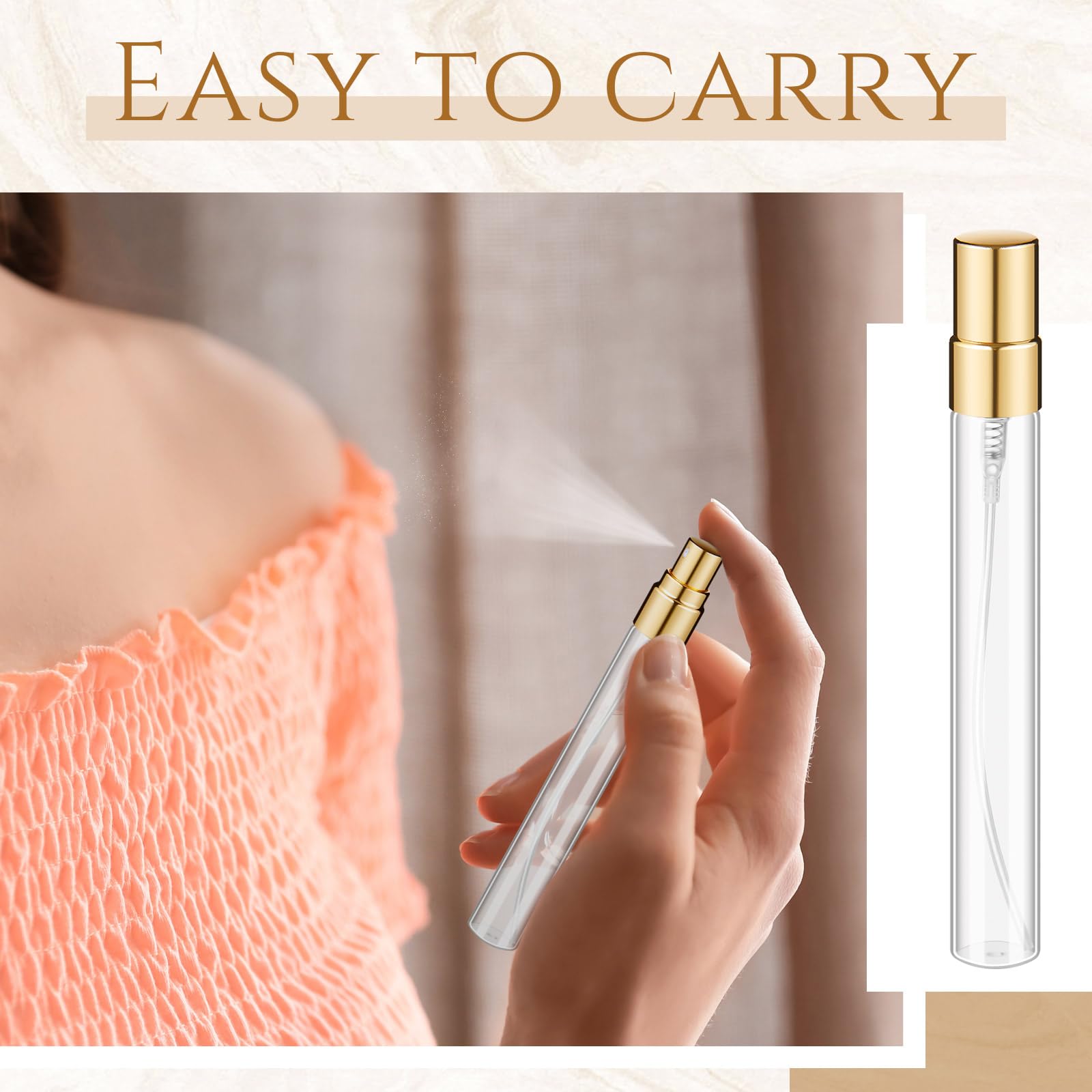 60pcs mini transparent perfume - Scent Eliminator Spray recension och pris