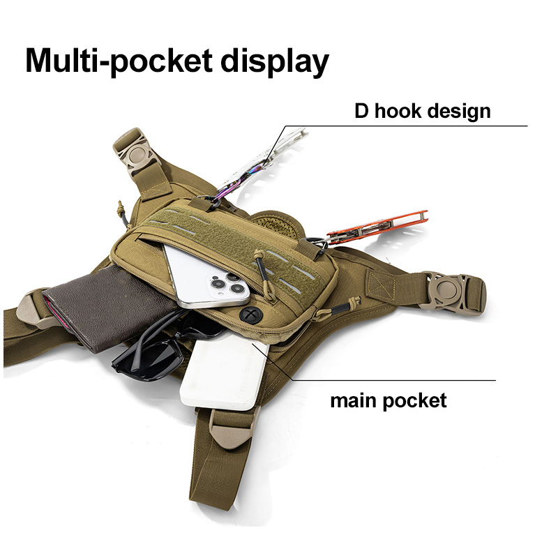 Tactical Front Chest Rig Bag V - Men'S Outdoor Hunting Jacket recension och pris