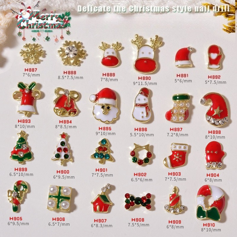 10Pcs Christmas Alloy Nail Cha - Elk Bugle Call recension och pris