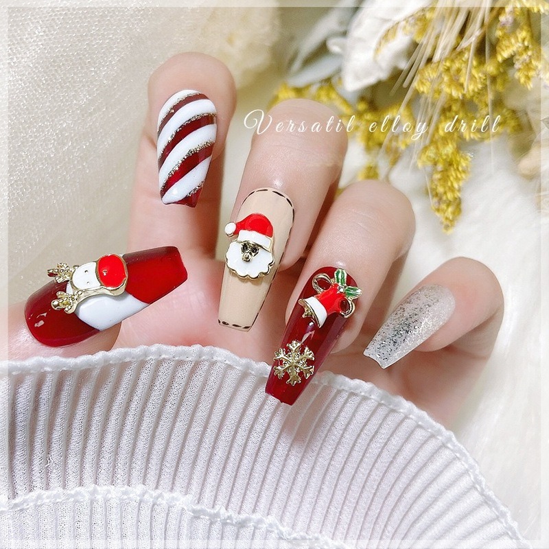 10Pcs Christmas Alloy Nail Cha - Elk Bugle Call recension och pris