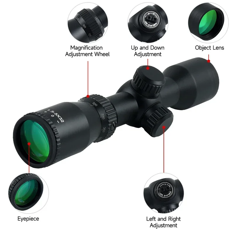 1.5-5X32 Scope Crossbow Short  - Crossbow Scope Sight recension och pris