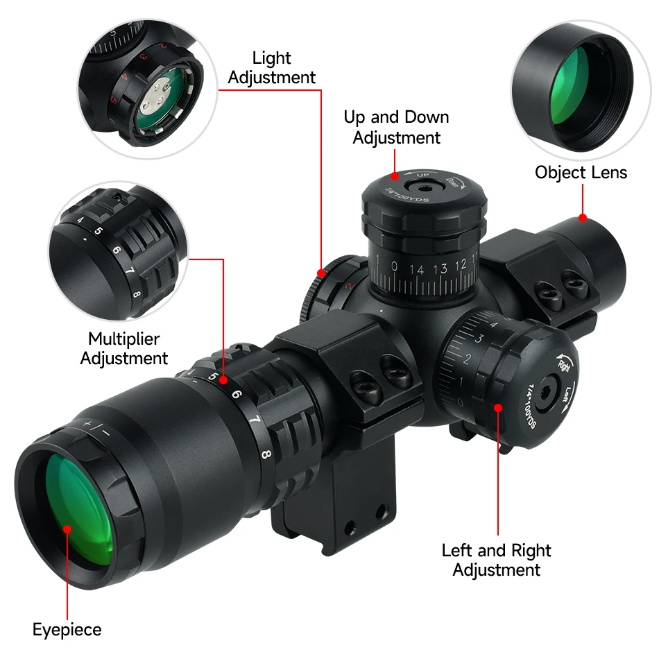 2-8x20IR Hunting Rifle Scopes  - Crossbow Scope Sight recension och pris