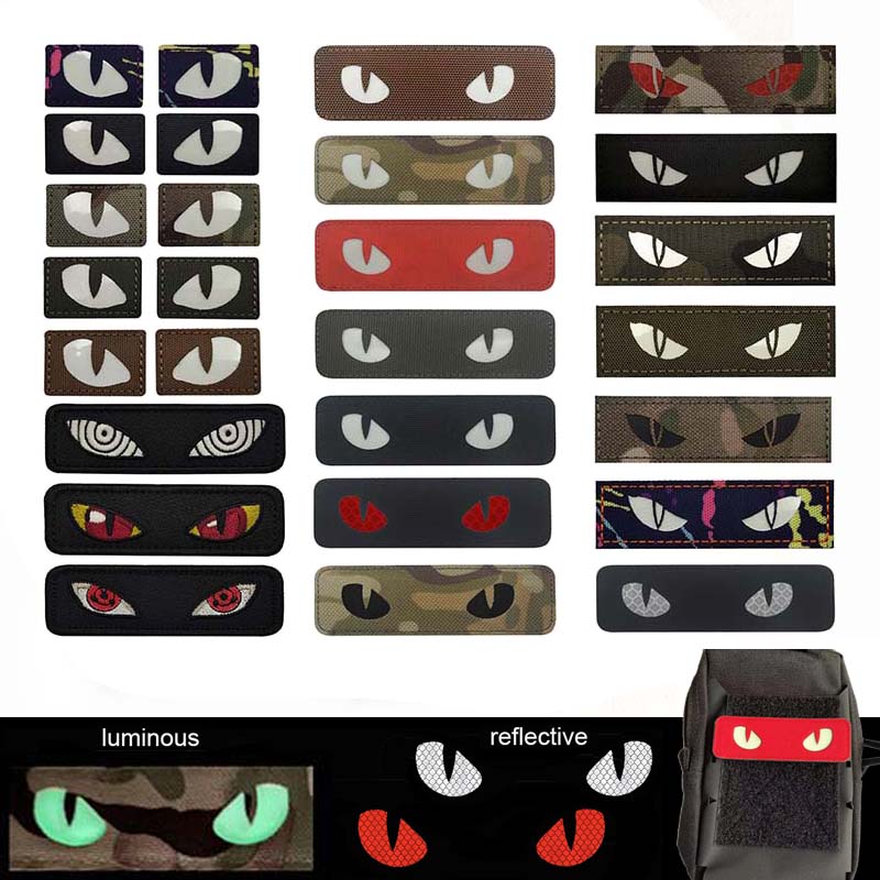 Cat Tiger Eyes,Evil Eye Badge  - Hunting Blind Fabric recension och pris